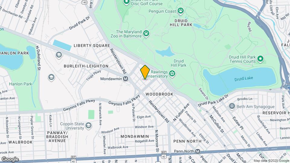 3401 Woodbrook Ave Map and Location Details