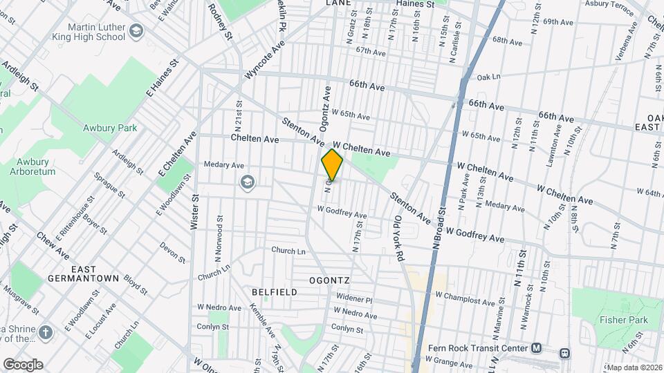 6247 N Gratz St Map and Location Details