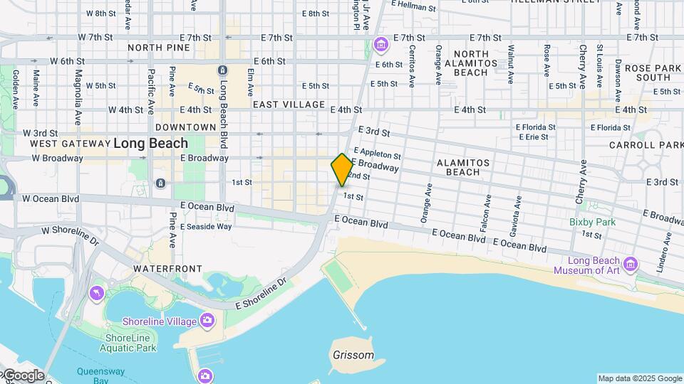 801 E 1st St, Unit 1 Map and Location Details