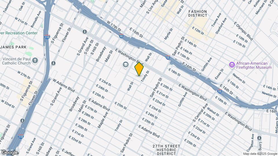 515 1/2 E 21st St Map and Location Details