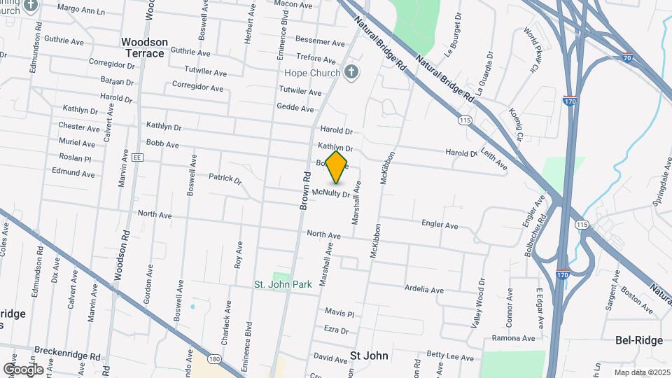 8819 McNulty Dr Map and Location Details