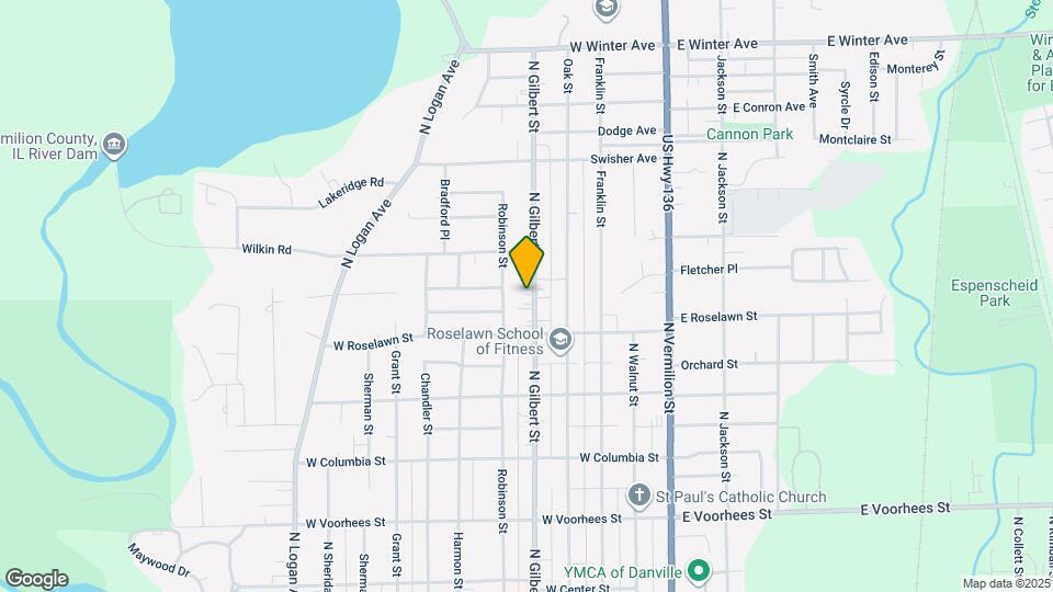 1616 N Gilbert St Map and Location Details