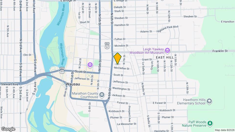 616 McClellan St Map and Location Details