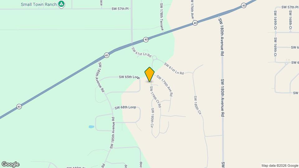 6644 SW 179th Ct Rd Map and Location Details
