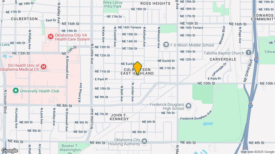 1613 E Park Pl Mapa y Detalles de la Ubicación