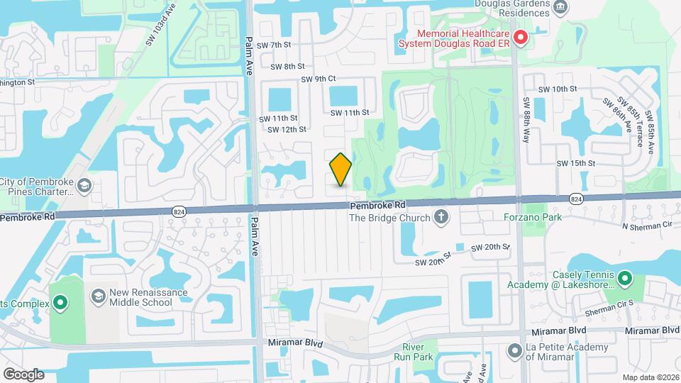 9711 SW 16th Ct Map and Location Details
