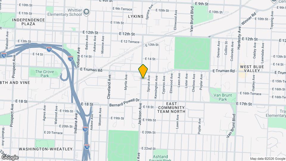 1525 Jackson Ave Map and Location Details