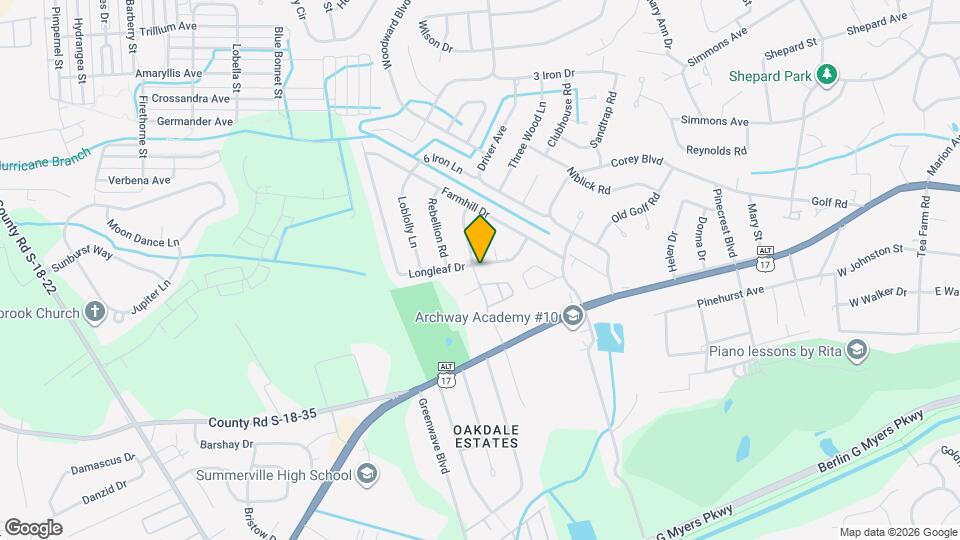 122 Longleaf Dr Map and Location Details