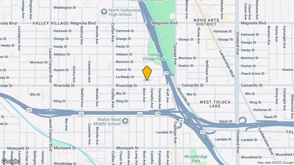 11531 Riverside Dr, Unit 209 Map and Location Details
