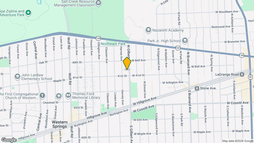 4050 Gilbert Ave Mapa y Detalles de la Ubicación