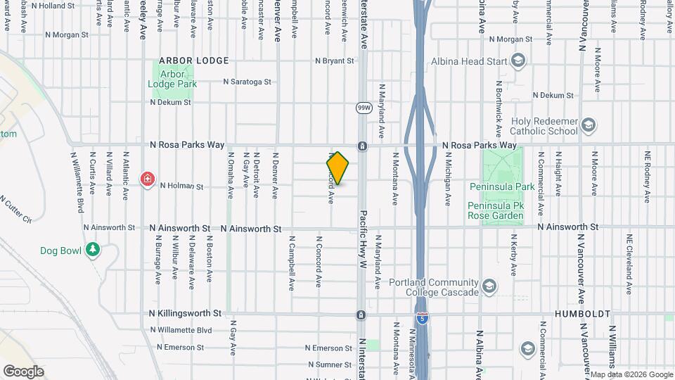 6218 N Concord Ave Map and Location Details