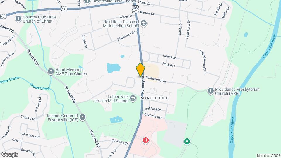 2721 Ramsey St Map and Location Details