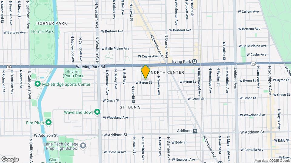 2114 W Byron St Map and Location Details