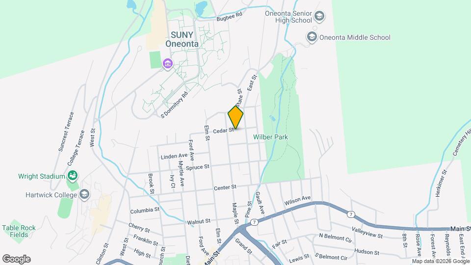 40 Cedar St Map and Location Details