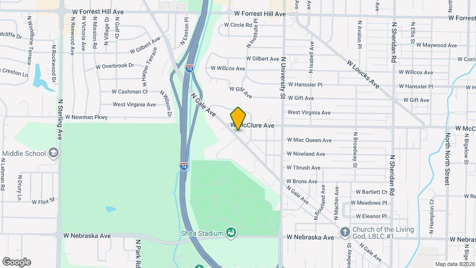 2418 N Gale Ave Map and Location Details