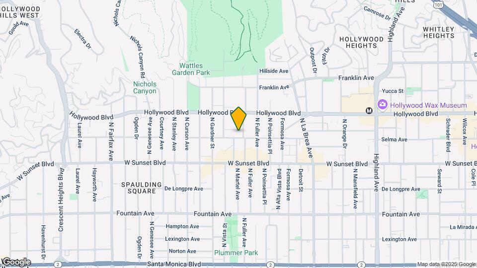 1605 N MARTEL Ave Map and Location Details