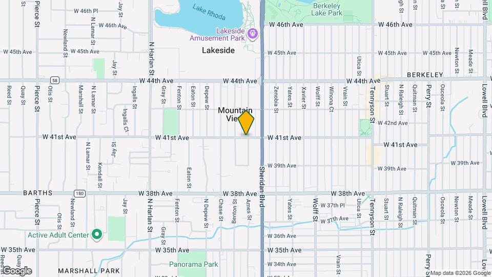 5308 W 41st Ave Map and Location Details