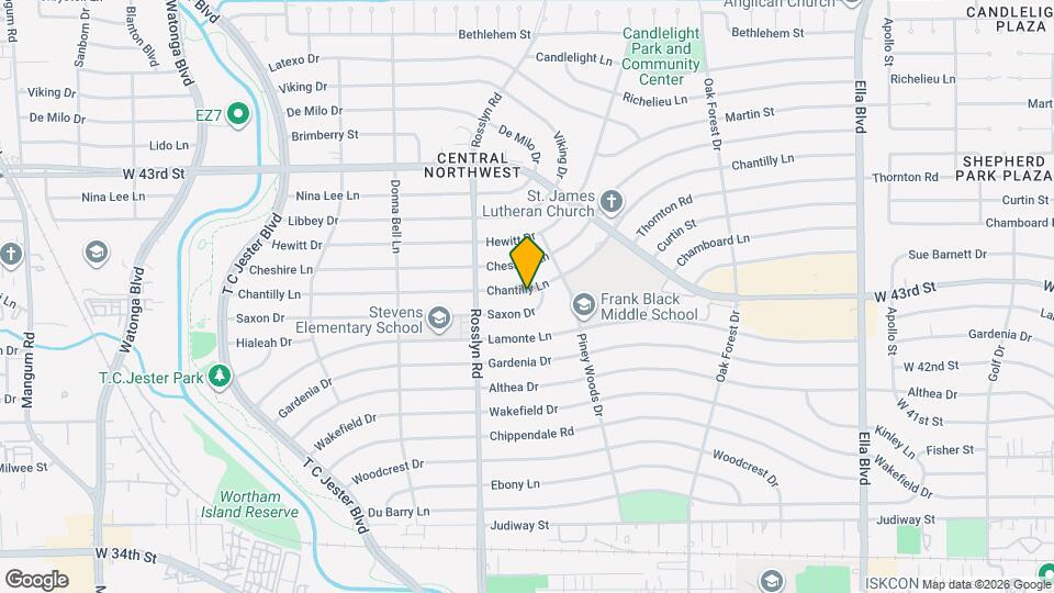 1631 Chantilly Ln Map and Location Details
