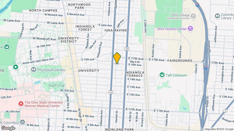 285 E 16th Ave Map and Location Details