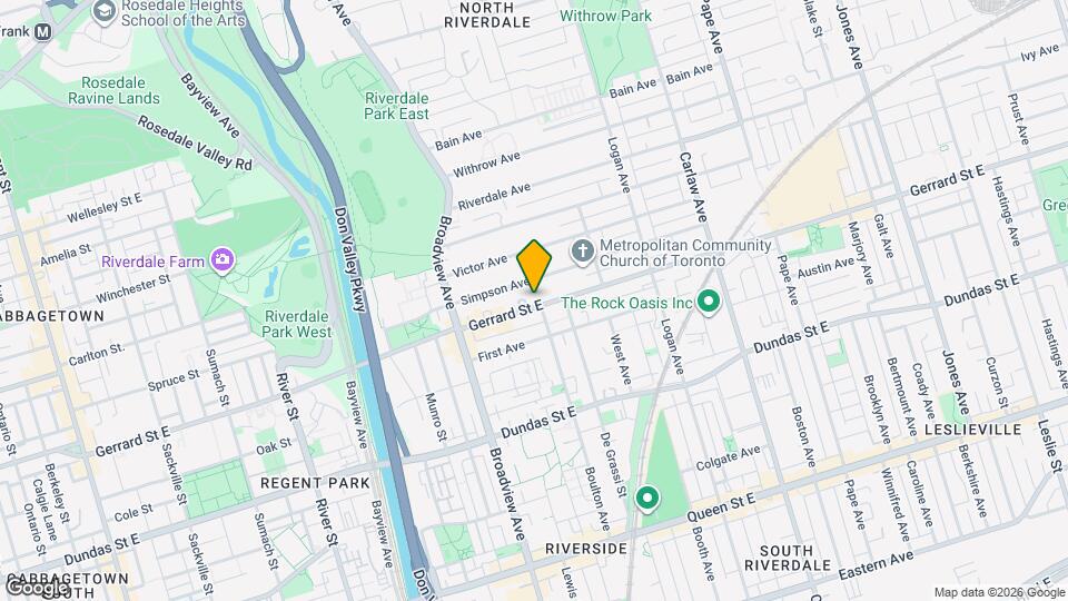 674 Gerrard St E, Unit SI ID1557631P Map and Location Details