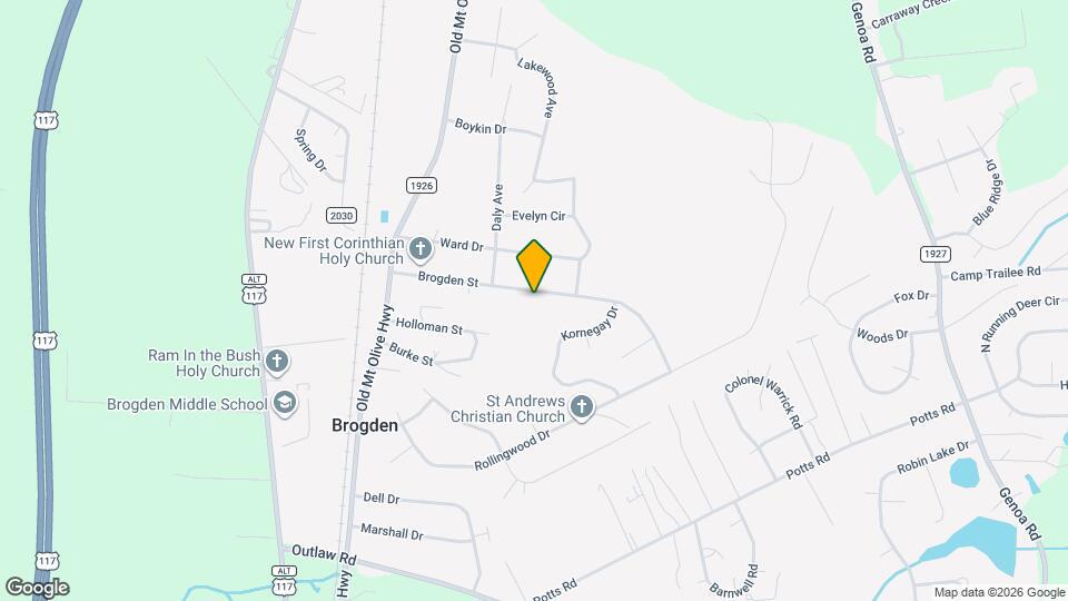 411 Brogden St Mapa y Detalles de la Ubicación