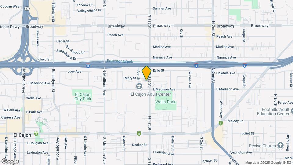532 N 1st St Map and Location Details