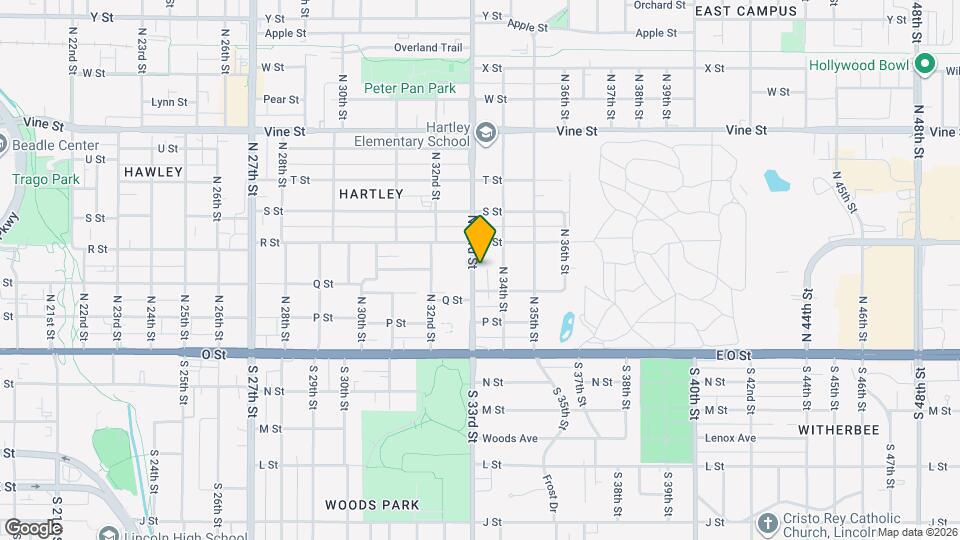 334 N 33rd St Map and Location Details