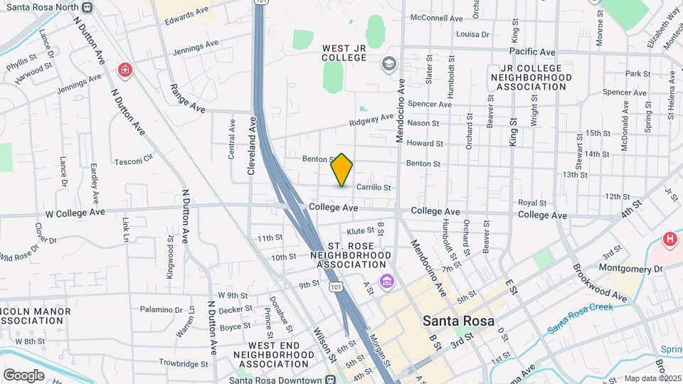 340 Carrillo St Map and Location Details