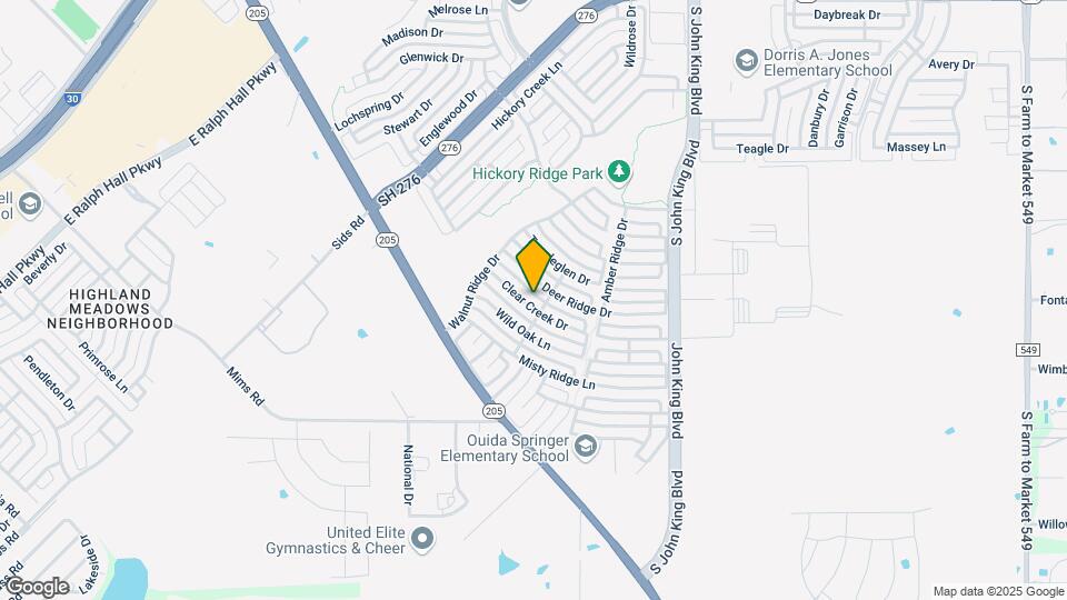 2852 Clear Creek Dr Mapa y Detalles de la Ubicación