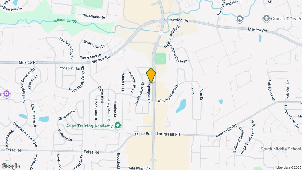 1716 Springhill Dr Map and Location Details