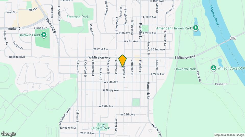 2304 Washington St Map and Location Details
