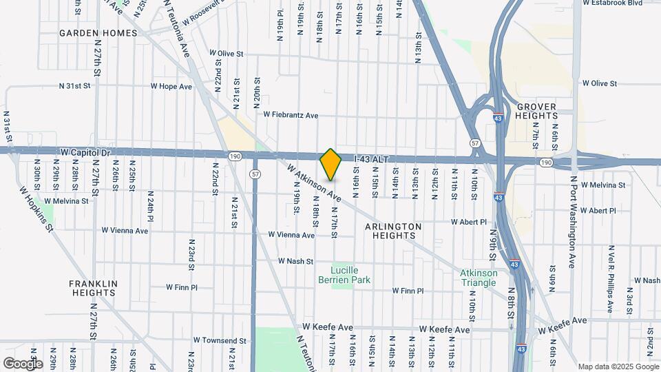 3921 N 17th St Map and Location Details