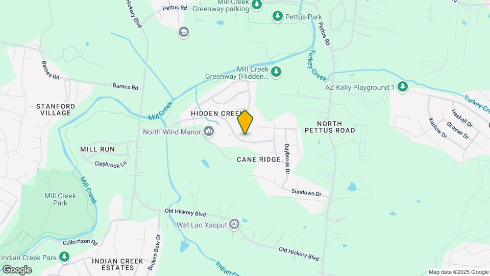 3195 Hidden Creek Dr Map and Location Details