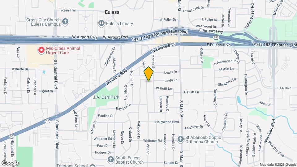 405 Vine St Map and Location Details