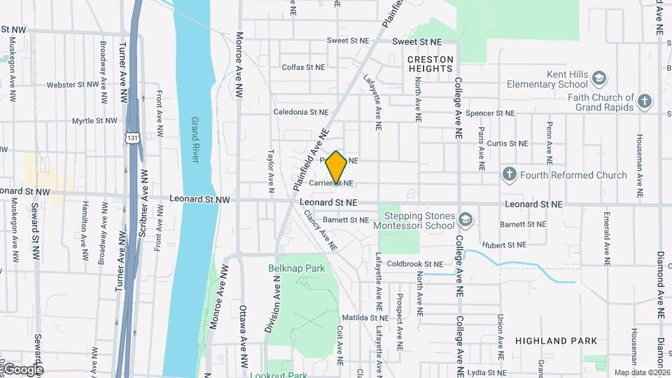 156 Carrier St NE Map and Location Details