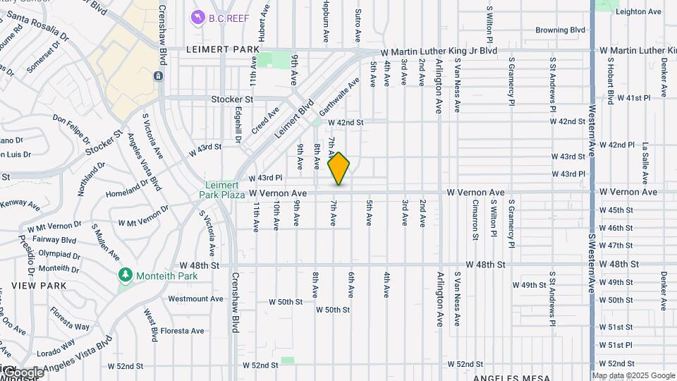 2823 W Vernon Ave, Unit 2823 Map and Location Details