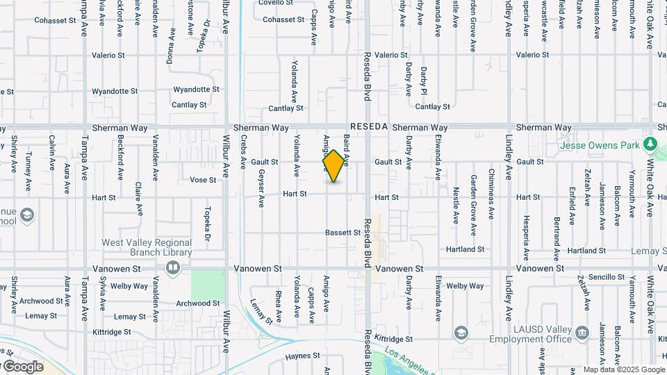 7010 Amigo Ave Mapa y Detalles de la Ubicación