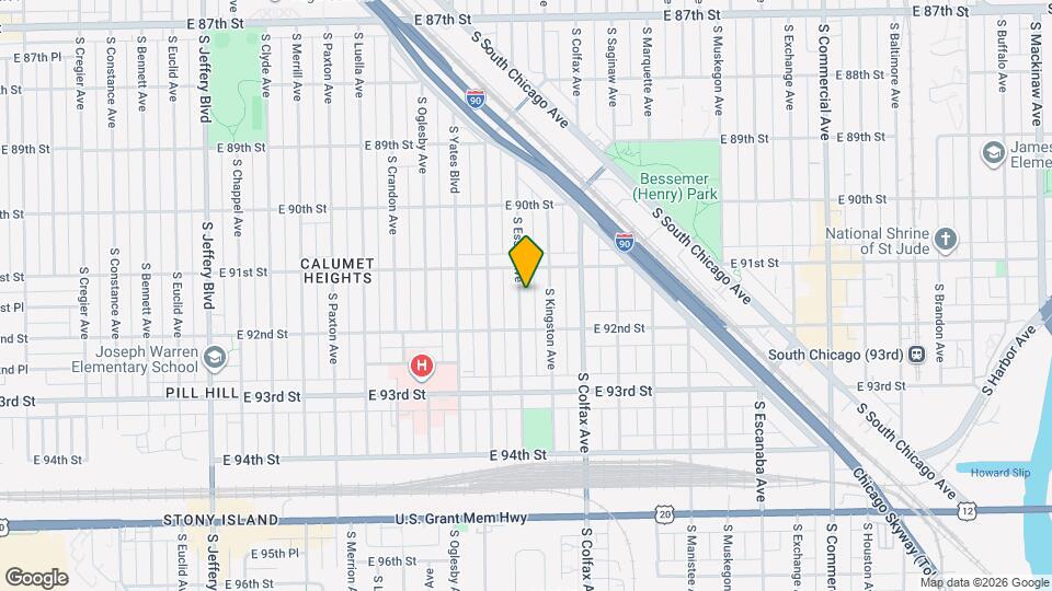 9127 S Essex Ave Map and Location Details