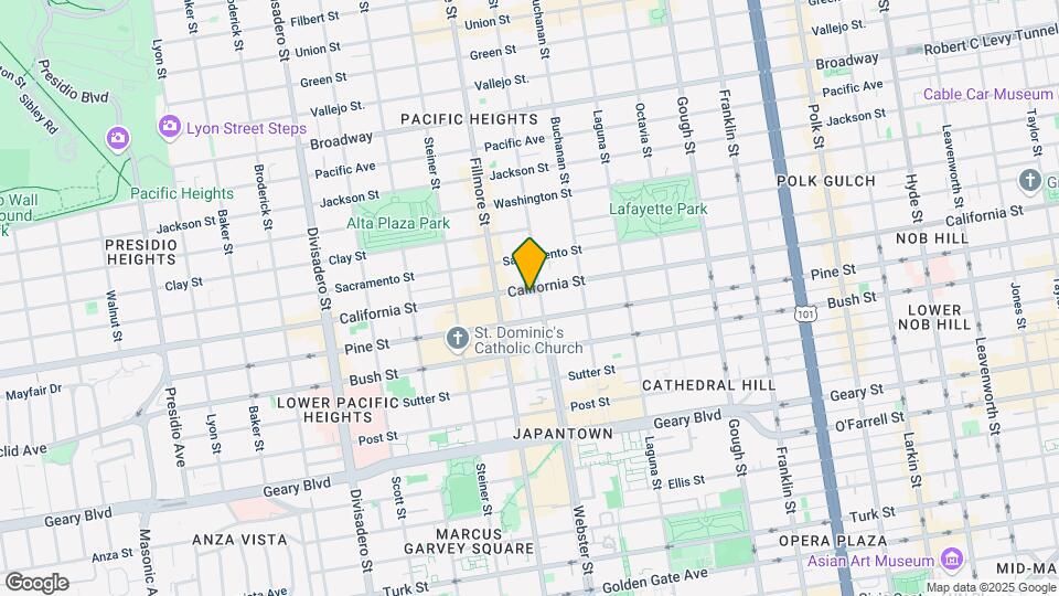 2309 California St Mapa y Detalles de la Ubicación