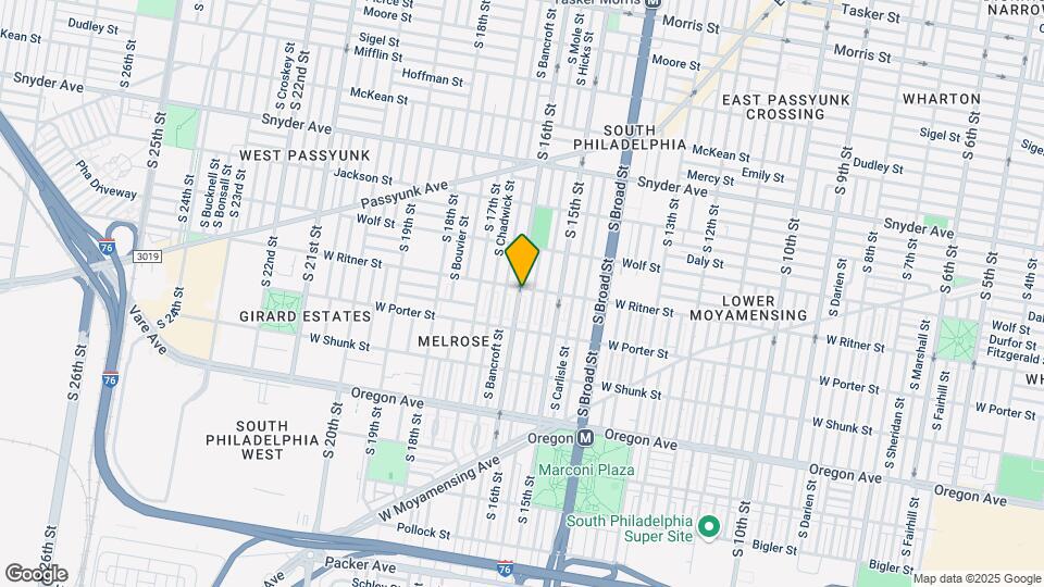 1540 W Ritner St Map and Location Details