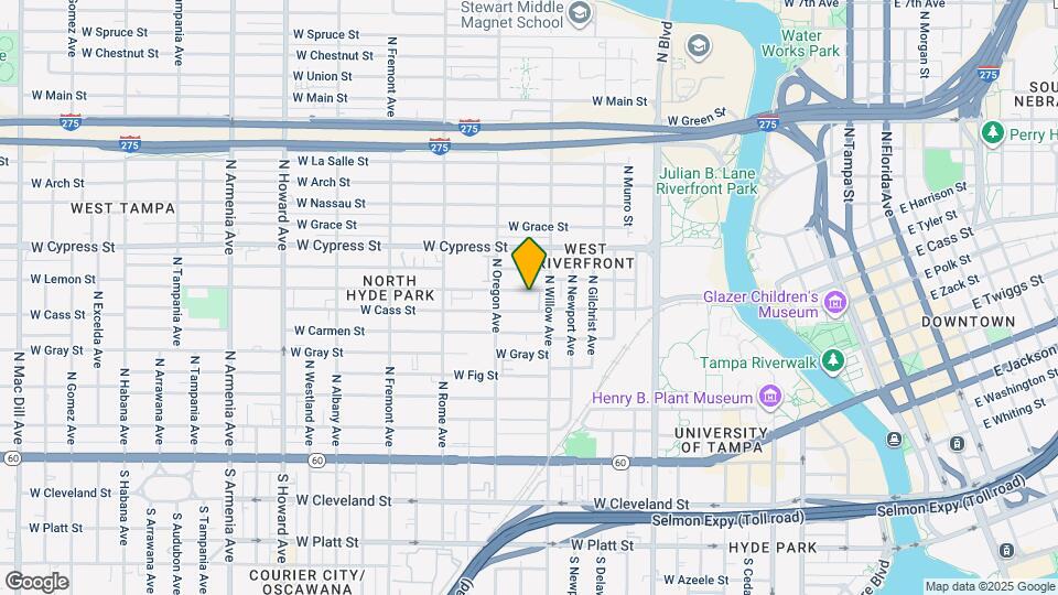1314 1/2 W Lemon St Map and Location Details