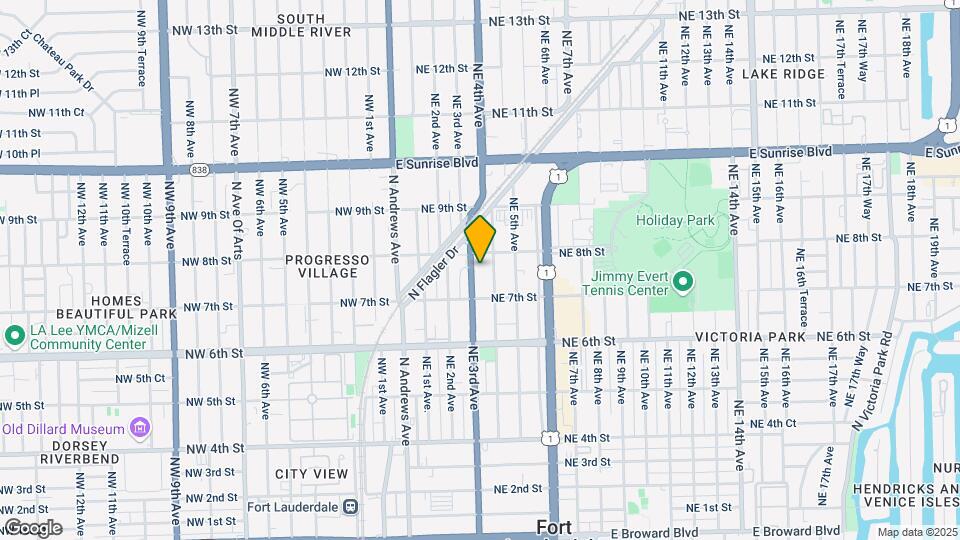 730 NE 3rd Ave Map and Location Details