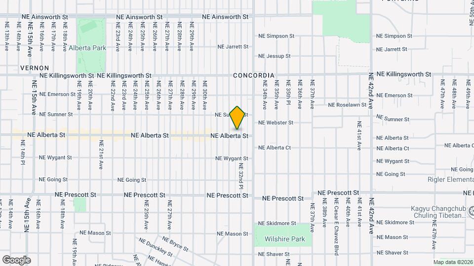 3231 NE Alberta St Map and Location Details