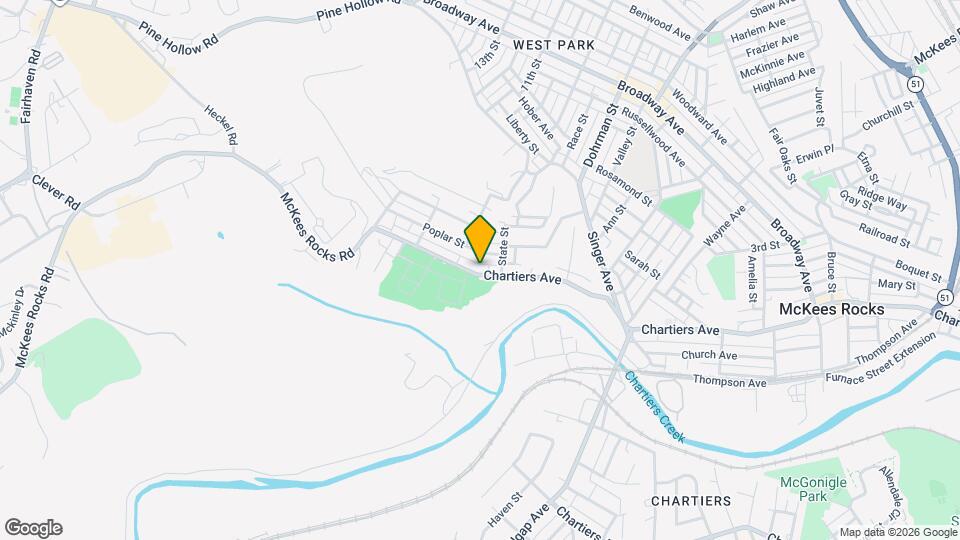 1518 Chartiers Ave Map and Location Details