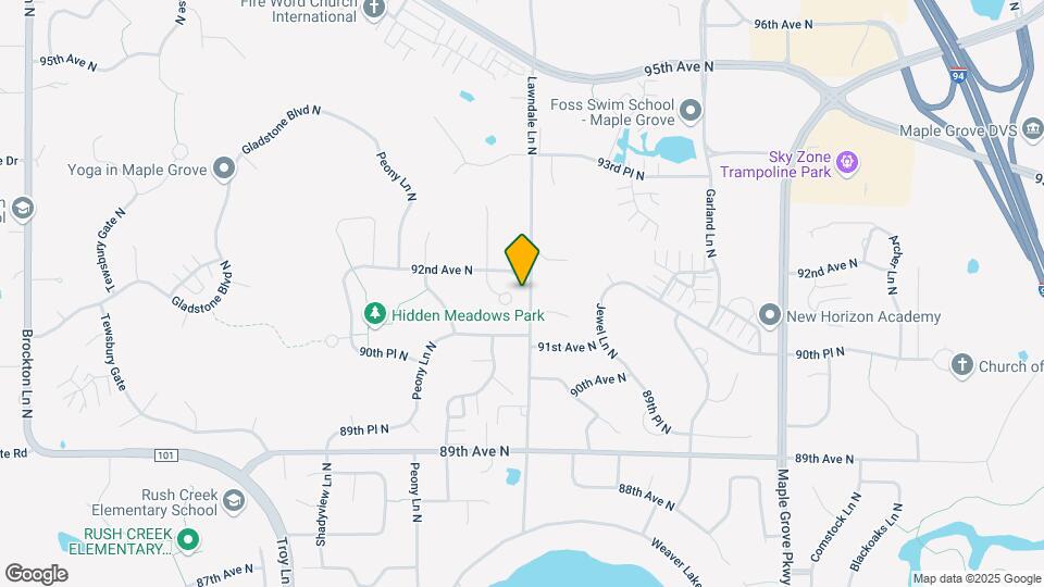 9150 Merrimac Ln N Map and Location Details