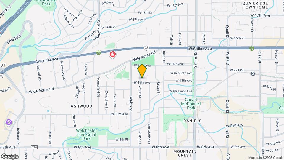 12255 W 13th Ave Map and Location Details