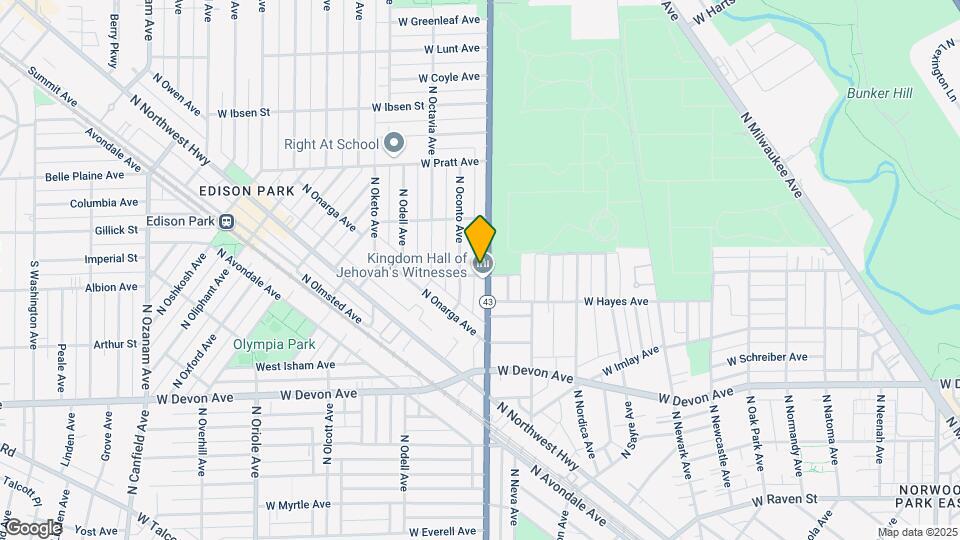 6600 N Harlem Ave Map and Location Details