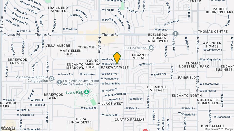 4127 W Wilshire Dr Map and Location Details