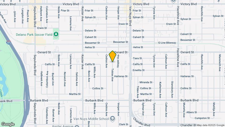 5904 Tobias Ave Map and Location Details
