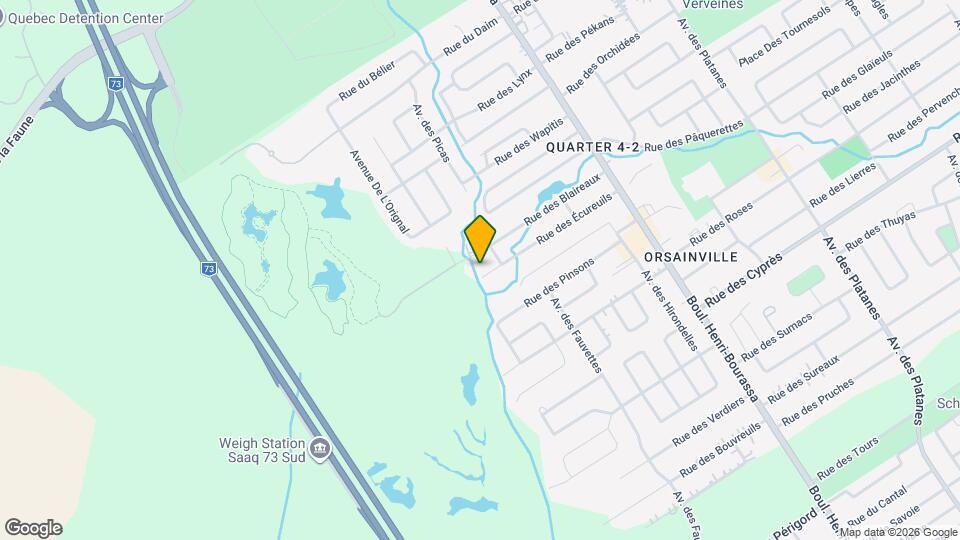 5375 Des Écureuils Rue Map and Location Details